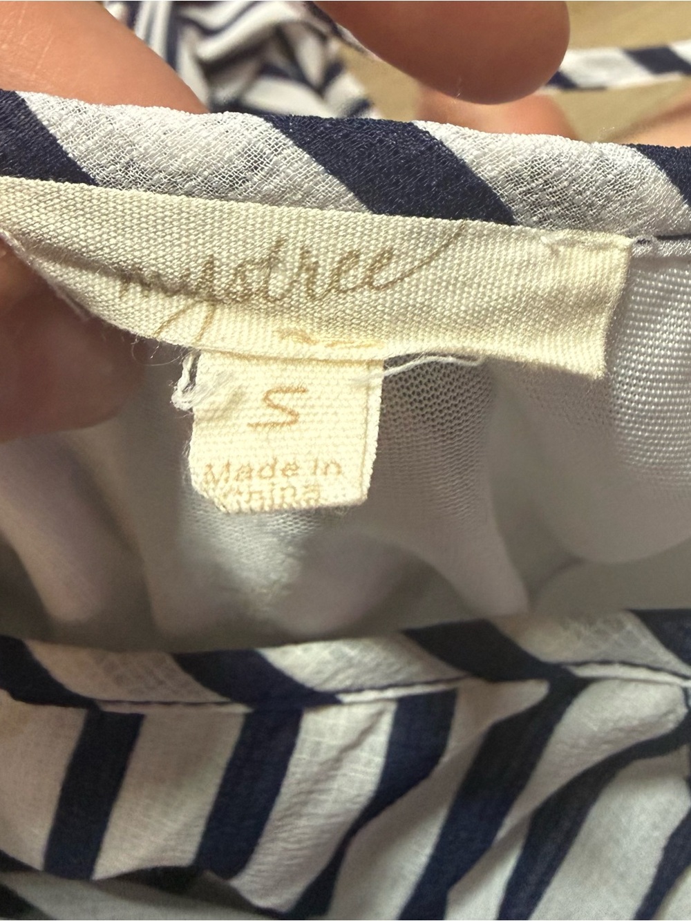 Mystree Striped Navy and White dress - Picture 6 of 7
